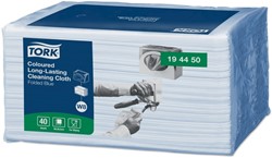 Reinigingsdoek Tork W8 Premium 1-laags 40 vel blauw 194450