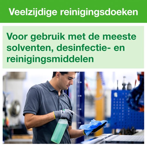 Reinigingsdoek Tork W8 Premium 1-laags 40 vel blauw 194450-3