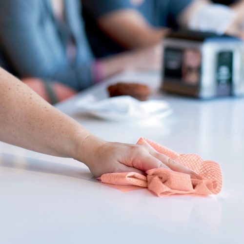 Reinigingsdoek Tork W8 Premium 1-laags 40 vel rood 194750-7