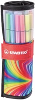 Viltstift STABILO Pen 68/25 Arty roletui medium assorti set à 25 stuks-3