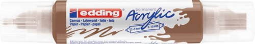 Acrylmarker edding e-5400 3D double liner hazelnoot-2