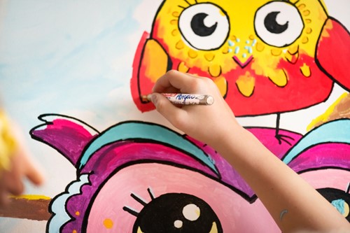 Acrylmarker edding e-5000 breed bessenrood-1