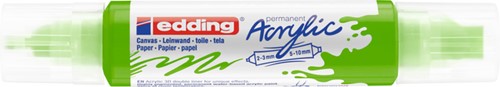Acrylmarker edding e-5400 3D double liner geelgroen-2