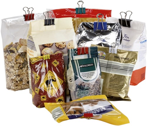 Papierklem MAUL 215 foldback 19mm capaciteit 7mm assorti 12 stuks-2