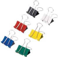 Papierklem MAUL 215 foldback 19mm capaciteit 7mm assorti 12 stuks-2