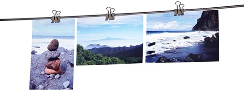 Papierklem MAUL 215 foldback 19mm capaciteit 7mm zilver 12 stuks-4