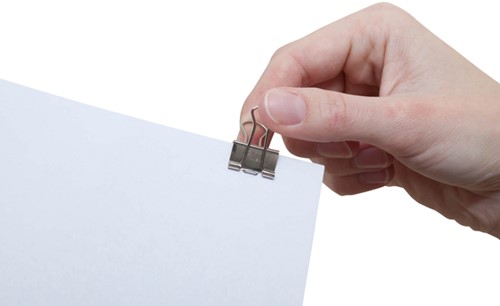 Papierklem MAUL 215 foldback 19mm capaciteit 7mm zilver 12 stuks-2