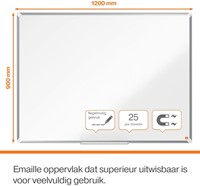 Whiteboard Nobo Premium Plus 90x120cm emaille-12