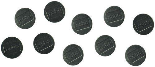 Magneet Nobo 38mm zwart 10 stuks-2