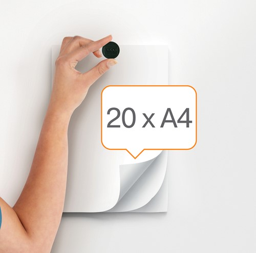 Magneet Nobo 38mm zwart 10 stuks-2