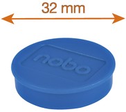 Magneet Nobo 32mm blauw 10 stuks-1