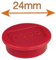 Magneet Nobo 24mm rood 10 stuks-1