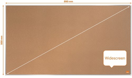 Prikbord Nobo Impression Pro widescreen 50x89cm kurk-4