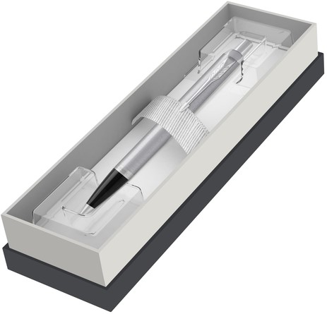 Balpen Parker IM stainless steel CT M blister à 1 stuk-2