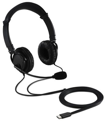 Hoofdtelefoon Kensington USB-C Hi-Fi met microfoon zwart-3