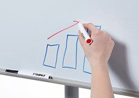 Flipover Dahle Team mobiel magnetisch gelakt staal met verstelbare arm-3