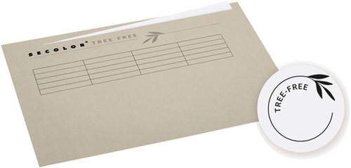 Vouwmap Djois Tree-Free A4 ongelijk 226gr beige