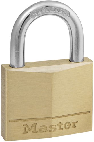 Hangslot MasterLock messing 40mm