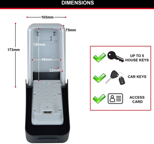 Sleutelkluis MasterLock Select Access XL cijfercombinatieslot-3