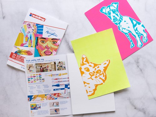 Olie- en Acrylblok edding 30010 A3 10 vel 300 gram wit-5