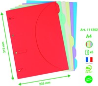 Smartfolder geperforeerde opbergmappen A4 assorti 6 stuks-3