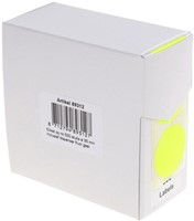 Etiket Rillprint 35mm op rol fluor geel 500 stuks