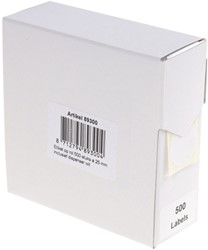 Etiket Rillprint 25mm op rol wit 500 stuks