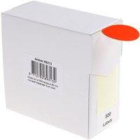 Etiket Rillprint 35mm op rol fluor rood 500 stuks-2