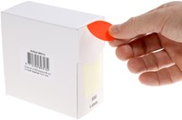 Etiket Rillprint 35mm op rol fluor rood 500 stuks-3