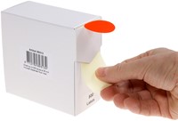 Etiket Rillprint 35mm op rol fluor rood 500 stuks-4