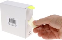 Etiket Rillprint 25mm op rol fluor geel 500 stuks-1