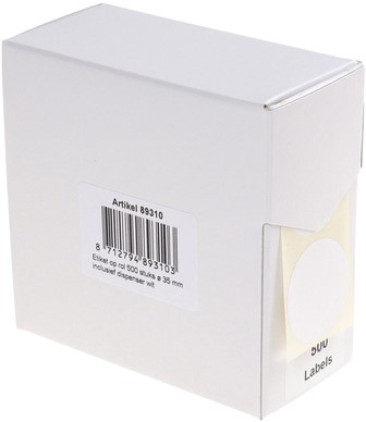 Etiket Rillprint 35mm op rol wit 500 stuks-3