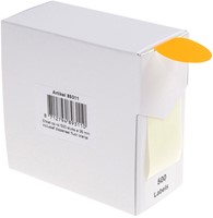Etiket Rillprint 35mm op rol fluor oranje 500 stuks-3