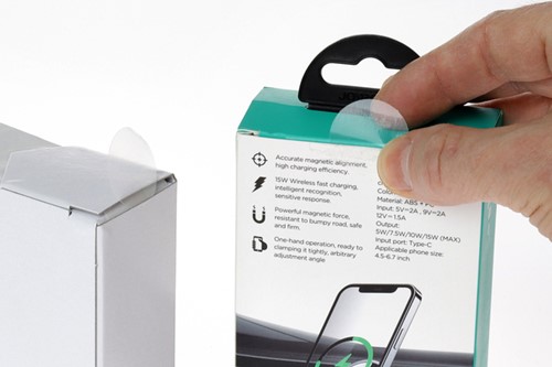 Etiket Rillprint 25mm op rol transparant 500 stuks-2