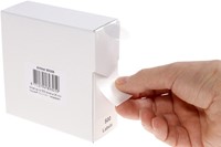 Etiket Rillprint 25mm op rol transparant 500 stuks-1