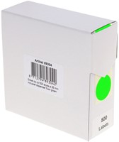 Etiket Rillprint 25mm op rol fluor groen 500 stuks