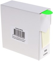 Etiket Rillprint 25mm op rol fluor groen 500 stuks-2