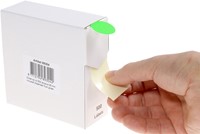 Etiket Rillprint 25mm op rol fluor groen 500 stuks-1