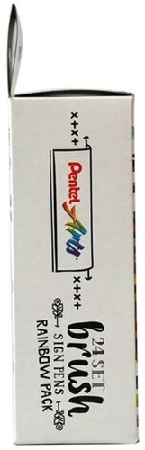 Brushpen Pentel Sign SES15C Rainbow assorti 24 stuks-2