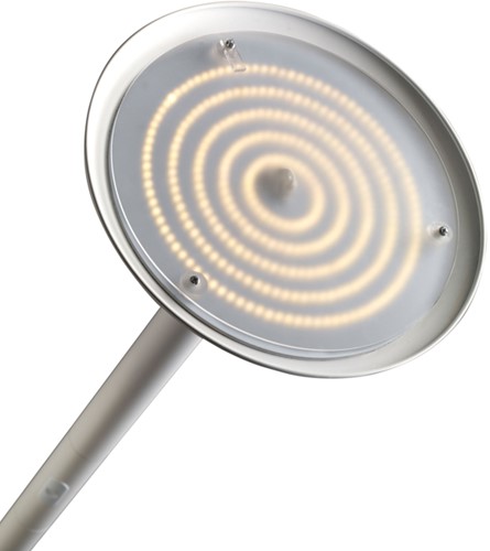 Vloerlamp Unilux Pryska led hout wit-2