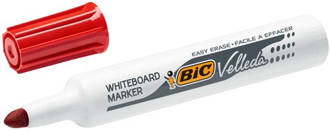 Whiteboardmarker Bic Velleda 1711 rond large rood-3