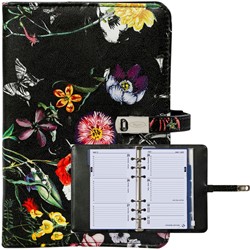 Organizer Kalpa Personal inclusief agenda 2026-2027 7dagen/2pagina's bloemenzee zwart