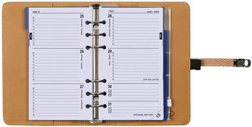 Organizer Kalpa Personal inclusief agenda 2026-2027 7dagen/2pagina's slangenprint bruin-6