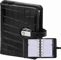 Organizer Kalpa Pocket inclusief agenda 2026-2027 7dagen/2pagina's croco zwart