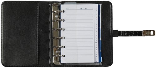 Organizer Kalpa Pocket inclusief agenda 2026-2027 7dagen/2pagina's croco zwart-4