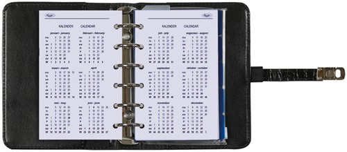 Organizer Kalpa Pocket inclusief agenda 2026-2027 7dagen/2pagina's croco zwart-6