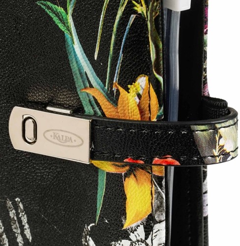 Organizer Kalpa Pocket inclusief agenda 2025-2026 7dagen/2pagina's bloemenzee zwart-1