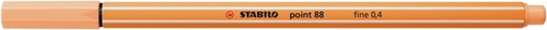 Fineliner STABILO point 88/25 fijn pastel oranje-2