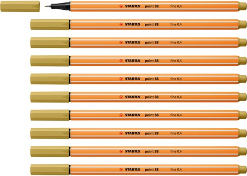 Fineliner STABILO point 88/66 fijn khaki-4