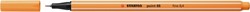 Fineliner STABILO point 88/85 fijn papaya